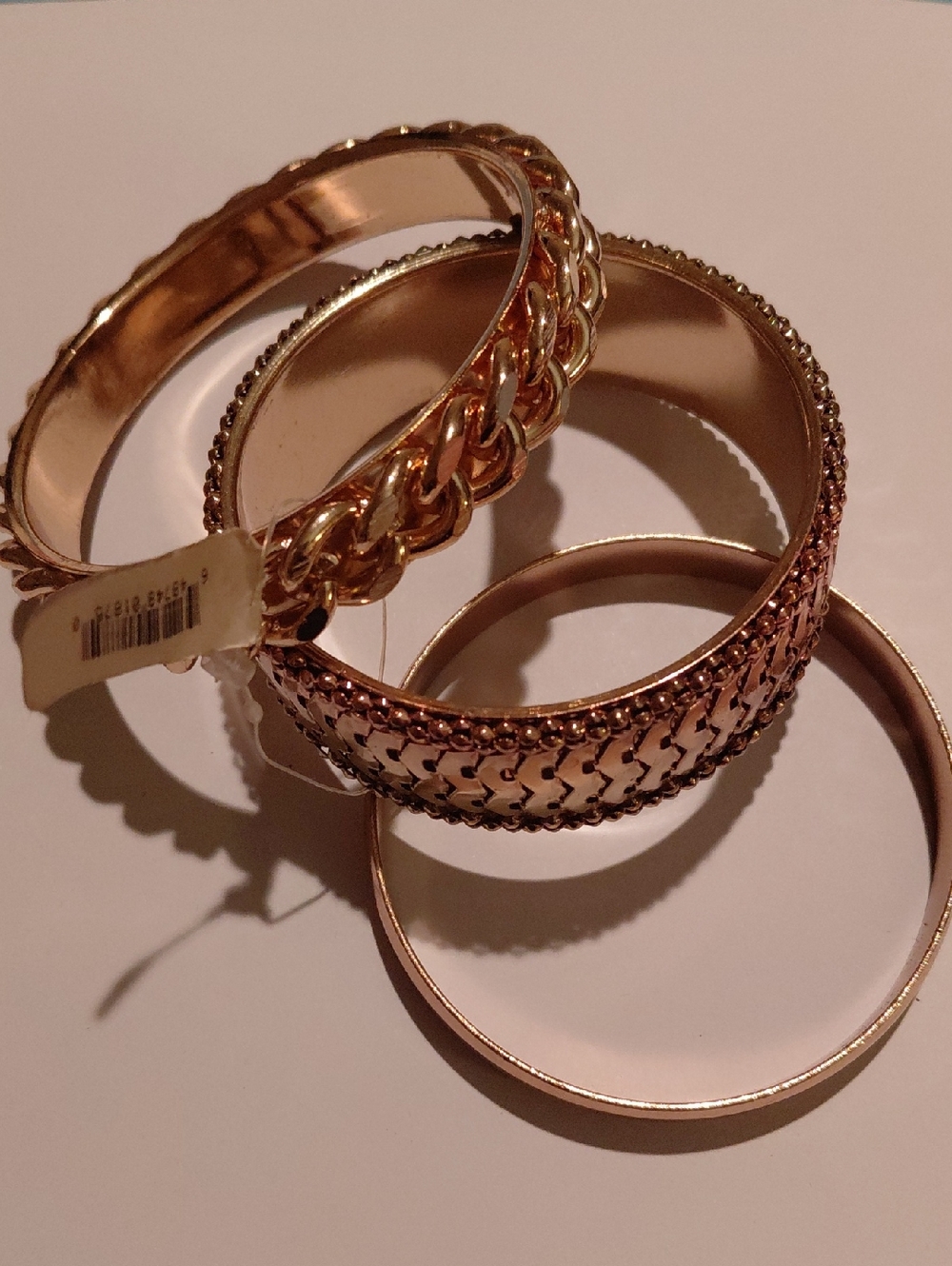 Women’s Rose Gold-Tone Bangle Bracelet Set